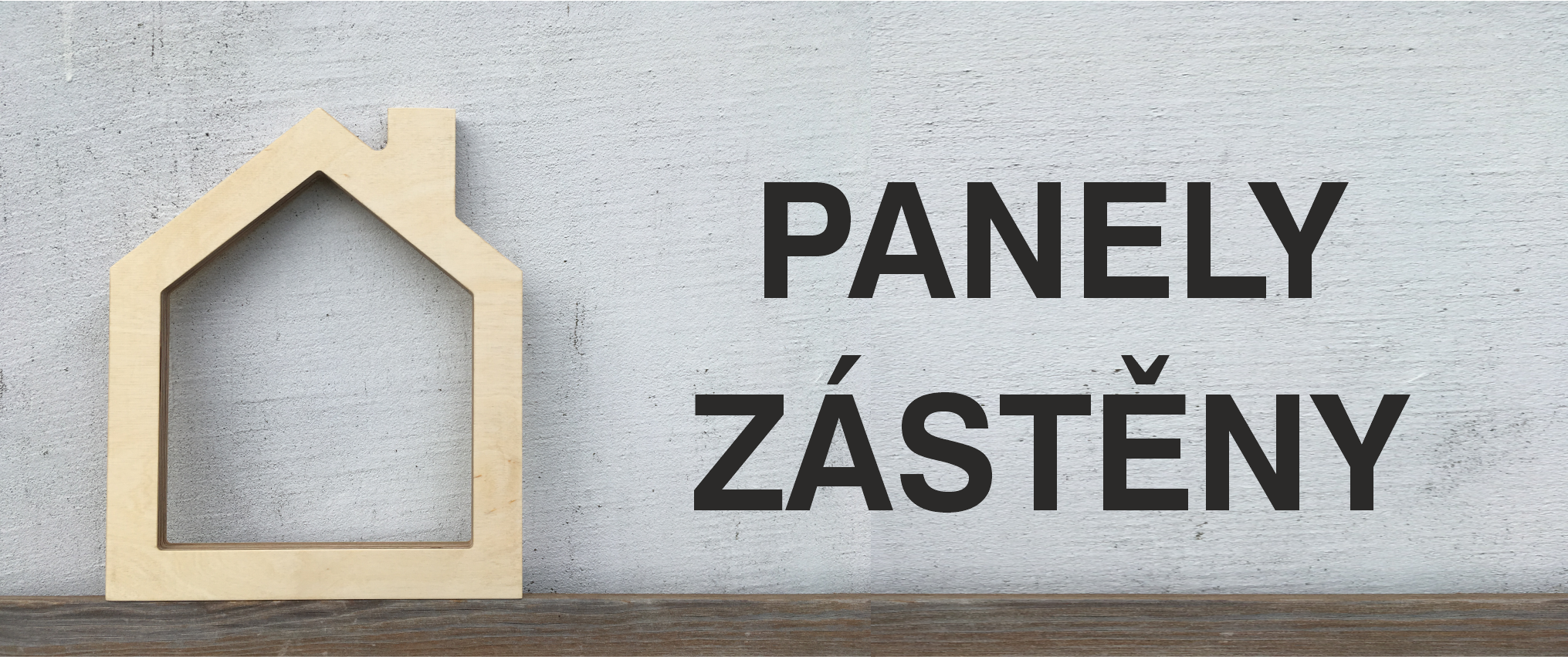 panely zástěny banner ED